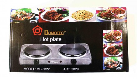 Електроплита двокомфорна / Дискова / Domotec MS-5822. Львів. фото 1 Електроплита двокомфорна / Дискова / Domotec MS-5822. Львів. фото 1