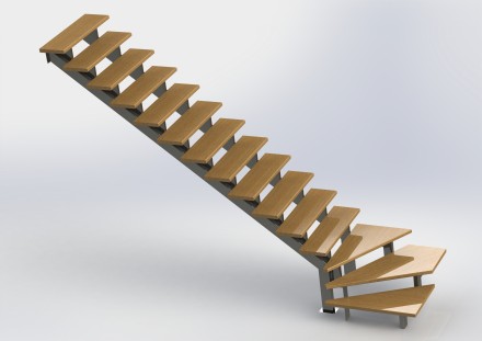 Производим и реализуем маршевые лестницы классической конструкции. Лестница сост. . фото 2