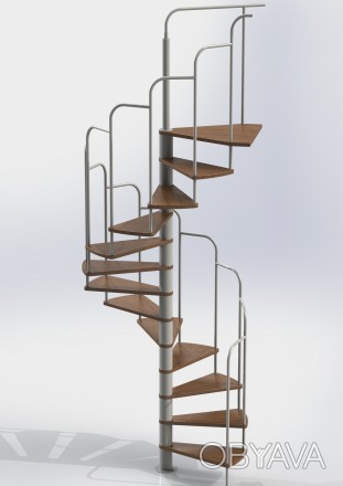 Производим и реализуем комплекты для самостоятельной сборки винтовых лестниц мод. . фото 1