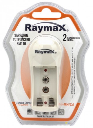 Зарядное устройство универсальное RAYMAX RB116 2xAA/AAA 1xКрона 9V. Одесса. фото 1 Зарядное устройство универсальное RAYMAX RB116 2xAA/AAA 1xКрона 9V. Одесса. фото 1