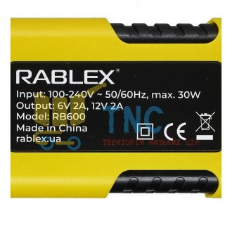 Зарядний пристрій автоматичний RABLEX RB600 для АКБ AGM/GEL/SLA/РІДИННІ 6V/12V 2. . фото 6