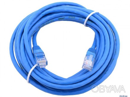 Сетевой кабель JXD 10 метров UTP 4, литой patch cord