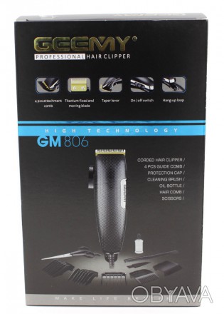 Профессиональная машинка для стрижки волос IGemei GM-806 9W
Hair Trimmer GM-809 . . фото 1