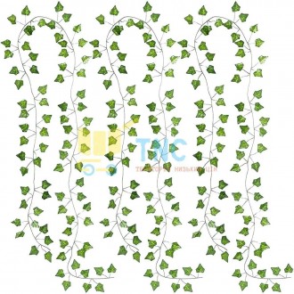 GARDLOV 19732
6.3 МЕТРИ/3 ЛОЗИ ПО 2.1 МЕТРА ШТУЧНИЙ ПЛЮЩ-ГІРЛЯНДА ШТУЧНЕ ЛИСТЯ Ш. . фото 4