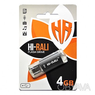 USB флеш Hi-Rali 4GB/ HI-4GBVC - устройство позволяющее хранить и передавать до . . фото 1