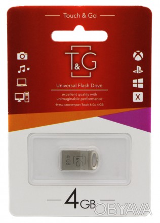 USB флеш T&G 4GB/ TG105-4G - компактний накопичувач дозволяє зберігати і передав. . фото 1