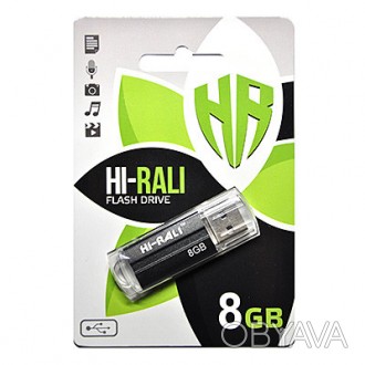 USB флеш Hi-Rali 8GB/ HI-8GBVC - пристрій дозволяє зберігати і передавати до 8 Г. . фото 1