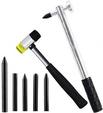 Молотки PDR ПДР инструмент для удаления вмятин, Набор керн 5шт + 2 молотка. Киев. фото 1