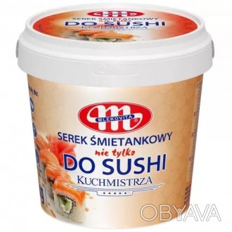 Сир вершковий до суші Mlekovita Serek Smietankowy sushi Відро з ручкою 1кг Цей с. . фото 1