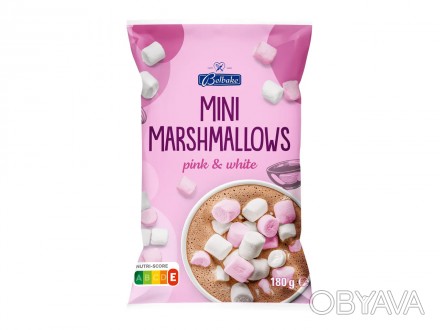 Зефір міні до кави Belbake Marshmallows mini Pink&White маршмелоу білий та рожев. . фото 1