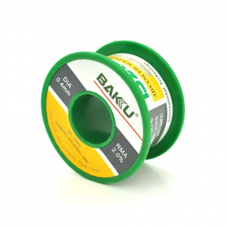 Припій BAKKU дротяний Solder wire BK10004 DIA 0,4mm (50g), OEM. Дніпро. фото 1 Припій BAKKU дротяний Solder wire BK10004 DIA 0,4mm (50g), OEM. Дніпро. фото 1