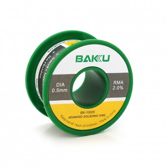 Припій BAKKU дротяний Solder wire BK10005 DIA 0,5mm (40g), OEM. Дніпро. фото 1 Припій BAKKU дротяний Solder wire BK10005 DIA 0,5mm (40g), OEM. Дніпро. фото 1