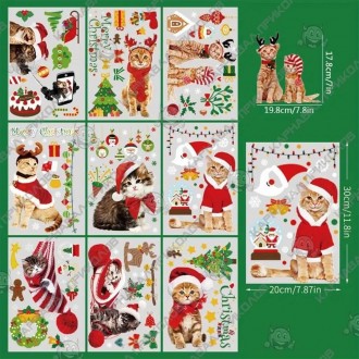  Интерьерная наклейка NG Merry Christmas Cats JD2312 (9 листов А4) IN1-3162 
 Вы. . фото 3