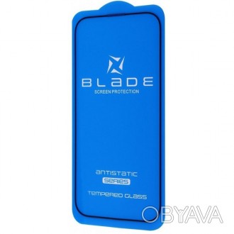 Захисне скло BLADE ANTISTATIC Series Full Glue для iPhone 14 Pro/15/16 Black - З. . фото 1