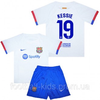Детская футбольная форма KESSIE 19 Барселона 2023-2024 Nike Away 145-155 см (set. Киев. фото 1