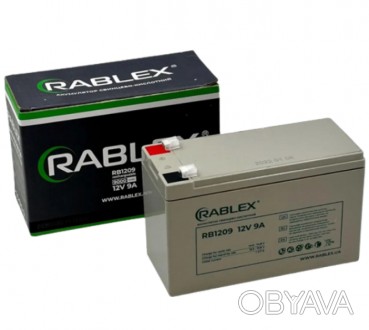 Аккумуляторная батарея Rablex 12V 9Ah (RB1209), свинцово-кислотная (SLA)