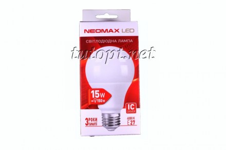 Светодиодная LED лампочка NeoMax 12W NX12L E27 4000K IC Driver
E-Series 900 Лм 1. . фото 4