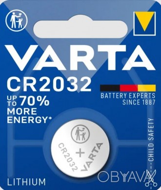 Батарейки-Таблетки Varta CR2032 блистер - 1шт