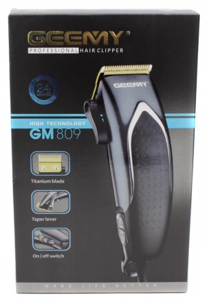 Профессиональная машинка для стрижки волос Gemei GM-809 9W
Hair Trimmer GM-809 G. . фото 2