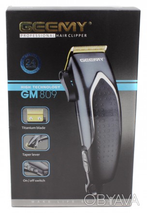 Профессиональная машинка для стрижки волос Gemei GM-809 9W
Hair Trimmer GM-809 G. . фото 1