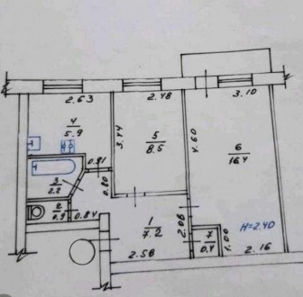 Номер оголошення на сайті компанії: SF-3-044-087-OB.
Продам 2к. квартиру вул. Нь. . фото 9