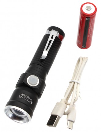 Фонарь ручной Police /BL-1812/18650/T6/ Zoom/ ЗУ microUSB (RB203). Львов. фото 1 Фонарь ручной Police /BL-1812/18650/T6/ Zoom/ ЗУ microUSB (RB203). Львов. фото 1