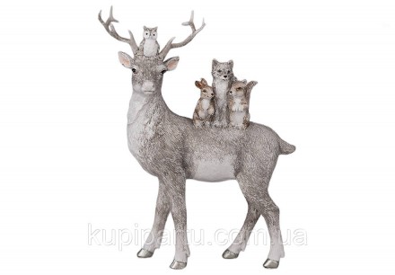 Декоративна статуетка "Олень з лісовими тваринами" 15*19.5 см Гранд Презент K07-. Київ. фото 1