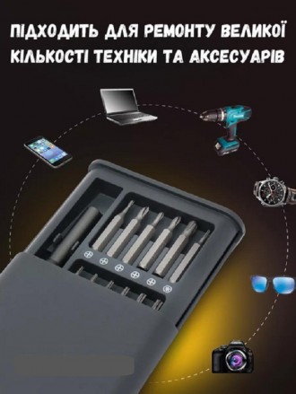 Набір викруток Precision Screwdriver 25 в 1 магнітні Біти Torx Hex Precision у к. . фото 5