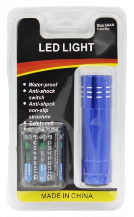 Фонарь ручной на блистере с батарейками /3хAAA/ 9 LED. Львов. фото 1 Фонарь ручной на блистере с батарейками /3хAAA/ 9 LED. Львов. фото 1