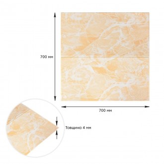 Самоклеюча 3D панель мармурова плитка 700х700х4мм SW-00001343
Это универсальный . . фото 4