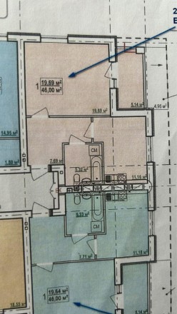1-комнатная квартира, 46 м.кв.. Харків. фото 1 1-комнатная квартира, 46 м.кв.. Харків. фото 1