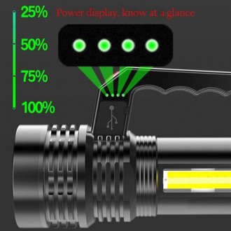 фонарь : LED-P500
черного цвета
имеется информативный индикатор заряда

фона. . фото 3