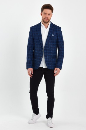 Піджак Trend Collection 7888 Синій 56 (52728). . фото 3