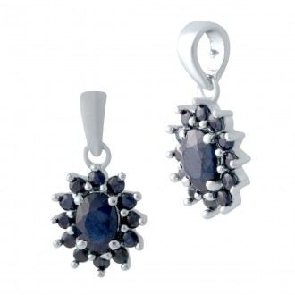 Серебряная подвеска ortex с сапфиром 1.7ct (2042181). Сумы. фото 1 Серебряная подвеска ortex с сапфиром 1.7ct (2042181). Сумы. фото 1
