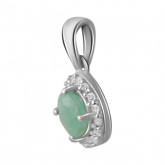 Серебряная подвеска ortex с изумрудом 0.743ct (2042327). Сумы. фото 1 Серебряная подвеска ortex с изумрудом 0.743ct (2042327). Сумы. фото 1