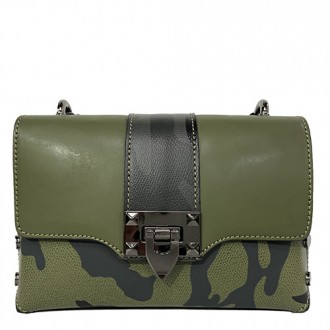 Сумка жіноча шкіряна хакі Felicita 6828801532. Сумы. фото 1