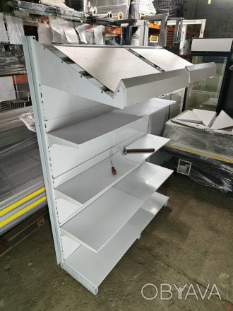 Металеві стелажі б у 1,5 м, торгові стелажі б у, стелаж у кладову б у, стелажі у