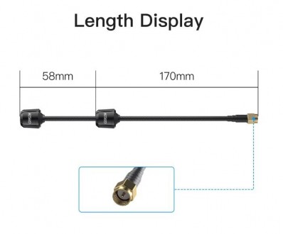 Антенна GEPRC Momoda2 5.8G DUAL 3,8dBi, RHCP, 170 мм, SMA-male.Антенна GEPRC Mom. . фото 3