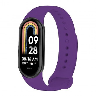 Ремешок для фитнес браслета Xiaomi Mi Band 8 и 9 - прочный, силиконовый ремешок . . фото 2