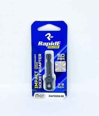 Адаптер-перехідник RapidE IMPACT 50mm з біти на квадрат 1/2". Київ. фото 1 Адаптер-перехідник RapidE IMPACT 50mm з біти на квадрат 1/2". Київ. фото 1