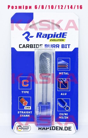 Борфреза твердосплавна по металу RapidE R5721 Тип C D=14mm (C1425М06) циліндр зі. Киев. фото 1 Борфреза твердосплавна по металу RapidE R5721 Тип C D=14mm (C1425М06) циліндр зі. Киев. фото 1