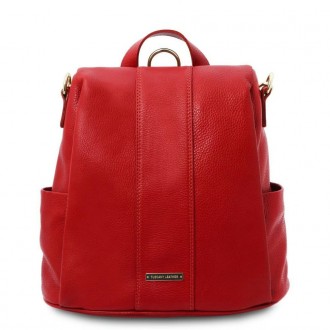Женский рюкзак кожаный мягкий Tuscany TL142138 (Lipstick Red). Київ. фото 1 Женский рюкзак кожаный мягкий Tuscany TL142138 (Lipstick Red). Київ. фото 1