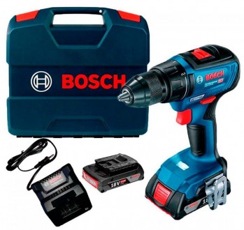 Свойства:
Функциональная дрель-шуруповерт Bosch GSR 18V-50 (06019H5000) — профес. . фото 3