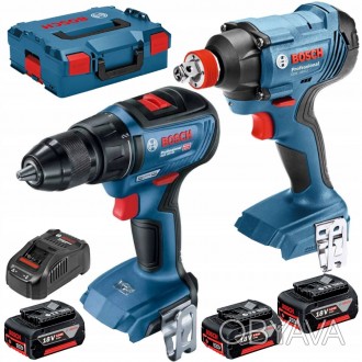 Профессиональный набор аккумуляторного инструмента Bosch GSR 18V-50 + GDX 180-LI