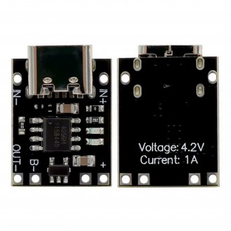 TP4057 USB-Type-C 5В 1А мини контроллер заряда с защитой. Бориспіль. фото 1 TP4057 USB-Type-C 5В 1А мини контроллер заряда с защитой. Бориспіль. фото 1