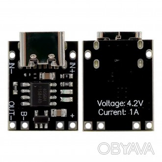TP4057 USB-Type-C 5В 1А мини контроллер заряда с защитой