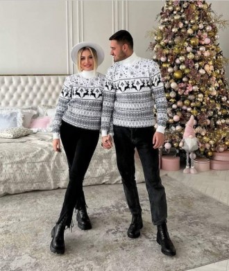 Свитер теплый джемпер новогодний L,XL. Вышгород. фото 1 Свитер теплый джемпер новогодний L,XL. Вышгород. фото 1