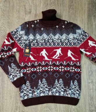 Свитер теплый джемпер новогодний L,XL,2XL. Вышгород. фото 1 Свитер теплый джемпер новогодний L,XL,2XL. Вышгород. фото 1