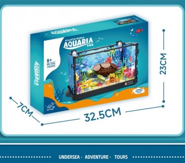 
Конструктор A-Toys 7024 "Акваріум з черепахою, рибами та рослинами" (753 дет) з. . фото 3