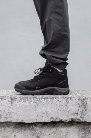 Чоловічі черевики Salomon Shelter Cs Wp Black grey . Львов. фото 1 Чоловічі черевики Salomon Shelter Cs Wp Black grey . Львов. фото 1